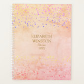 Waterverf Marble Rainbow Confetti Business Planner (Voorkant)