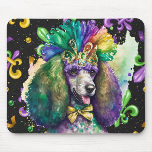 WATERVERF MARDI GRAS FRANS POODLE DOG MUISMAT