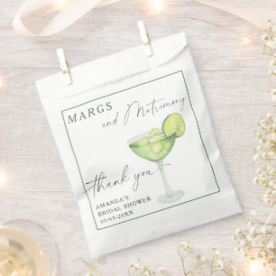 Waterverf Margarita Dank je bruidsdouche Bedankzakje