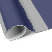 Waterverf marine en grijze stapes cadeaupapier (Rol Hoek)