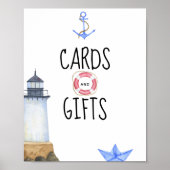 Waterverf Marine - Kaarten en geschenken Poster (Voorkant)