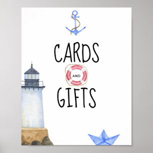 Waterverf Marine - Kaarten en geschenken Poster