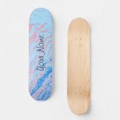 Waterverf Marmer Gepersonaliseerd Skateboard (Voorkant)