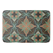 Waterverf Marokkaanse Tegel van bruine bruin Badmat (Voorkant)