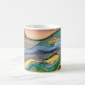 Waterverf-Marsh over de mok van koffie (Center)