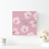 Waterverf Mauve Cherry Blossom Wall klok (Huis)
