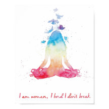 Waterverf Meditation Yoga Lotus Pose Chakra, kleur