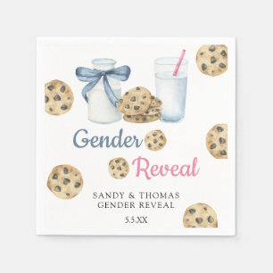 Waterverf Melk & Cookies Geslacht Onthullen Servet