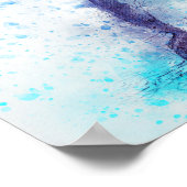 Waterverf Mengsel van media Dolphin Poster (Hoek)