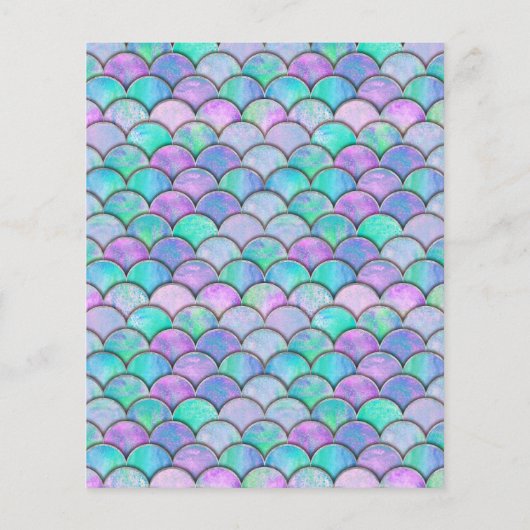 Waterverf Mermaid Baby shower Game Name (Achterkant)