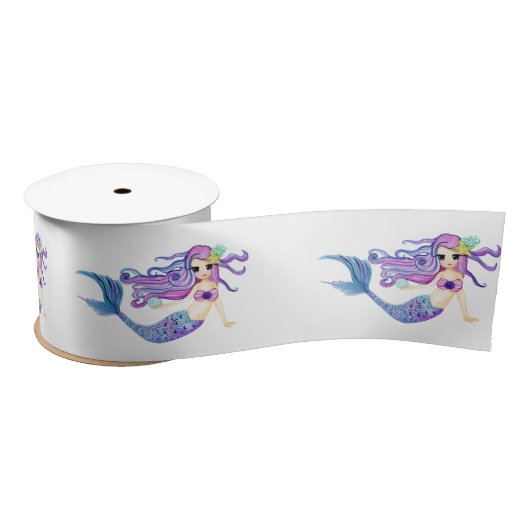 Waterverf Mermaid Birthday Party Lint (Spoel)