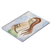 Waterverf Mermaid Monogram Spiral Notitieboek (Linkerzijde)