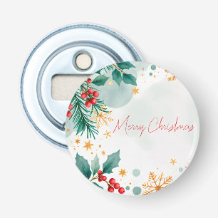Waterverf Merry Christmas Bottle Opener – Elegant