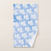 Waterverf met blauw esblad bad handdoek (Handdoek)