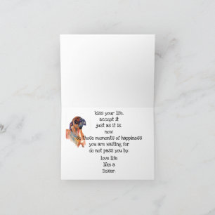 Waterverf met Boxer-inspiratie #2-kerstkaart Bedankkaart