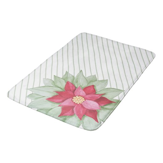 Waterverf met de hand geschilderd voor Kerstmis Po Badmat (Gekanteld)