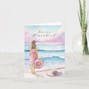 Waterverf met de Shoreline Sympathy Card Aankondiging
