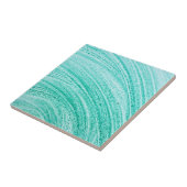 waterverf met de streektextuur gebogen tegeltje (Zijkant)