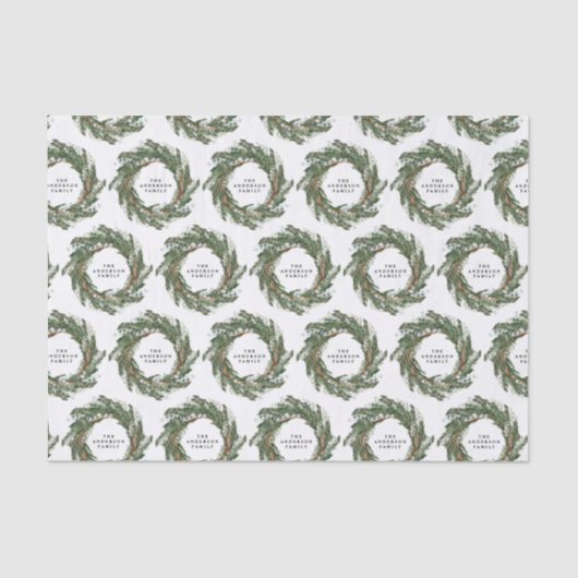 Waterverf met elegante winter op maat tissuepapier (Voorkant)