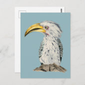 Waterverf met geelpols briefkaart (Voorkant / Achterkant)