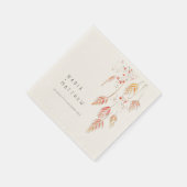 Waterverf met grasbessen servet (Hoek)