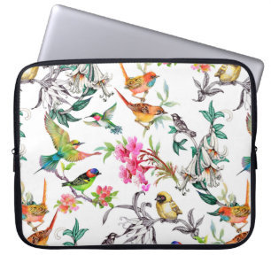 Waterverf met hand getekend naadloos patroon met t laptop sleeve