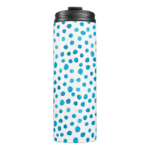 Waterverf met hand getrokken trendpatroon met mode thermosbeker