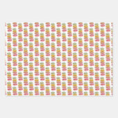 Waterverf met handbeschilderde Franse Macarons Inpakpapier Vel (Voorkant)