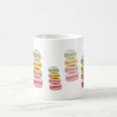 Waterverf met handbeschilderde Franse Macarons Koffiemok (Center)