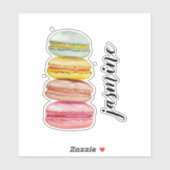 Waterverf met handbeschilderde Franse Macarons Sticker (Vel)