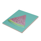 Waterverf met handbeschilderde watermeloenen tegeltje (Zijkant)