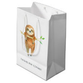 Waterverf met het thema Baby shower Medium Cadeauzakje (Achterkant Gekanteld)