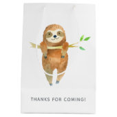 Waterverf met het thema Baby shower Medium Cadeauzakje (Achterkant)