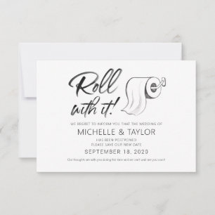 Waterverf met it-kaart uitgestelde rol notitiekaartje