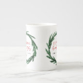 Waterverf met kerstcadeau porselein kop (Voorkant)