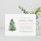Waterverf met kerstfeest. feestdagenkaart (Staand voorkant)