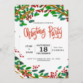 Waterverf met kerstmanbrief kaart (Voorkant / Achterkant)