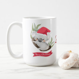 Waterverf met Kerstmis Koala  Koffiemok