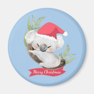 Waterverf met Kerstmis Koala Magneet