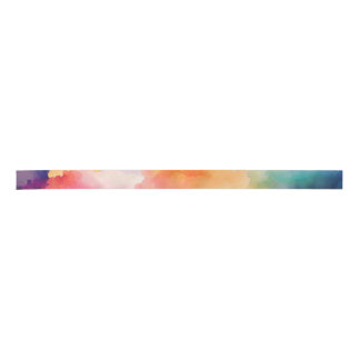 Waterverf met levendige regenboogkleur lint