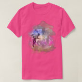 Waterverf met lichte luchtdruk esthetische woudpad t-shirt (Design voorkant)