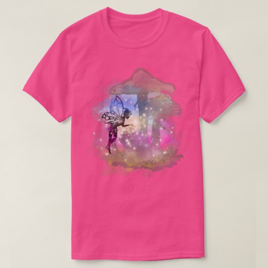 Waterverf met lichte luchtdruk esthetische woudpad t-shirt (Design voorkant)