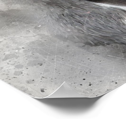 Waterverf met platter-effect Schilting Pit Bull Do Poster (Hoek)