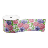 Waterverf met pony- en anemonenbloemen lint (Spoel)