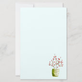 Waterverf met rode bessen Kerstmis Briefpapier (Voorkant)