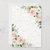 Waterverf met roze en goudsmeel kaart (Achterkant)