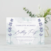 Waterverf met Script Birthday Party Kaart (Staand voorkant)