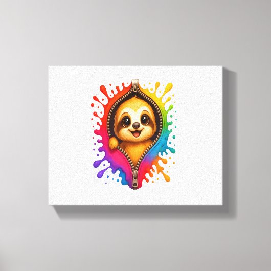 Waterverf met sleuf canvas afdruk (Voorkant)