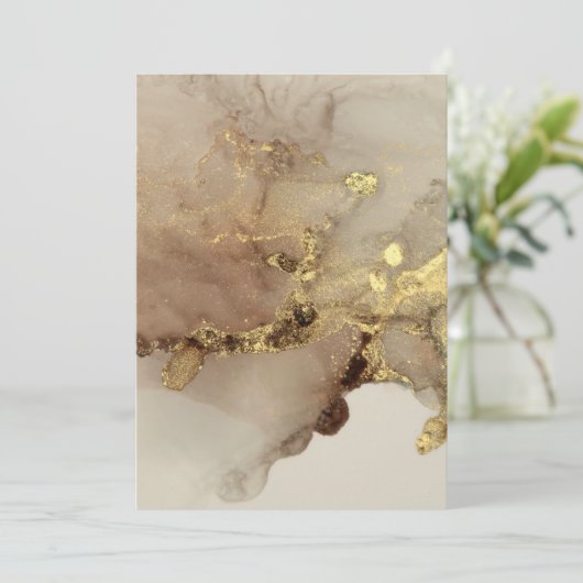 Waterverf met uitnodiging tot het indienen van gou (Staand voorkant)