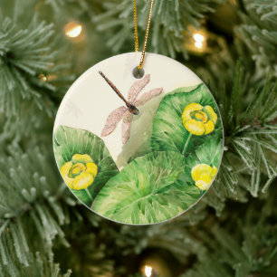 waterverf met waterlust keramisch ornament